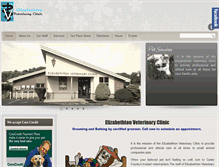 Tablet Screenshot of elizabethtonveterinaryclinic.info